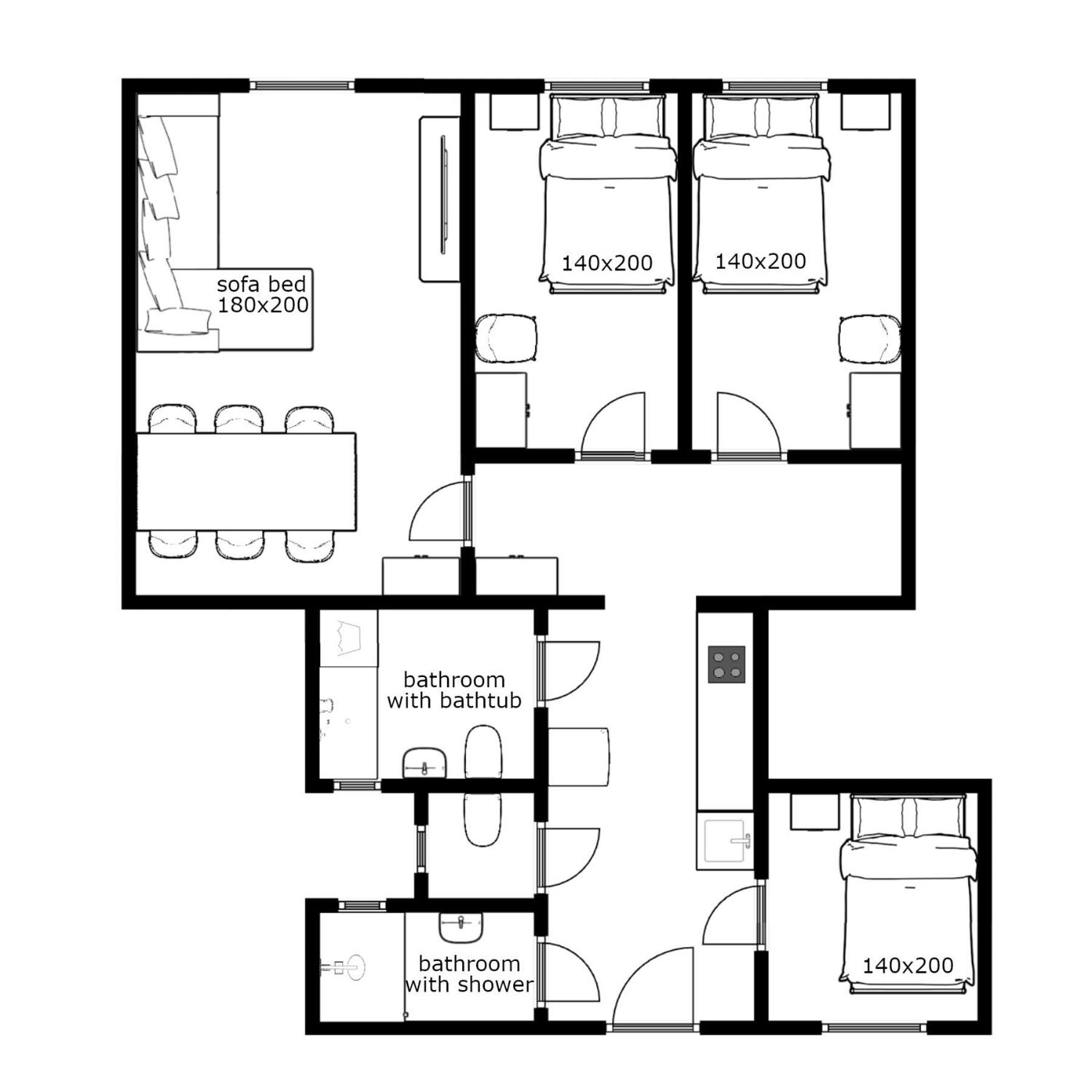 Joseph Boulevard Apartment - 3Bdr, 2Bath, 8Ppl Boedapest Buitenkant foto